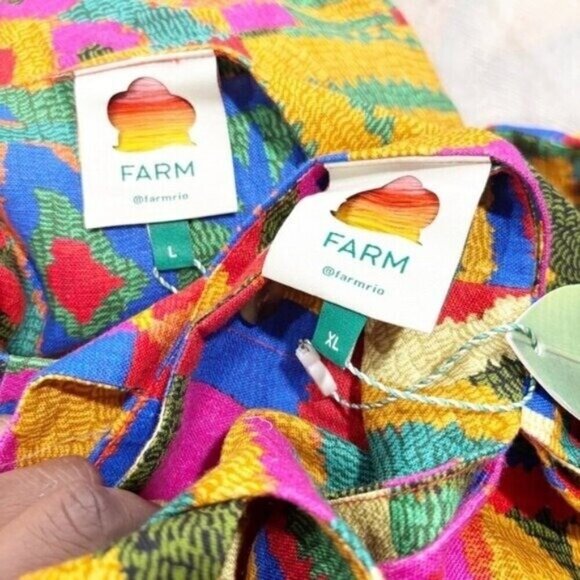 Farm Rio Women’s Summer Patches Mini Dress - Picture 8 of 16